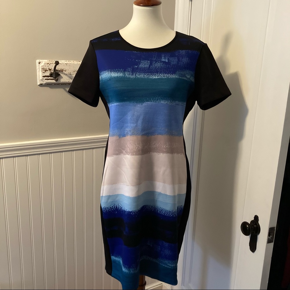 REED short sleeve shift dress